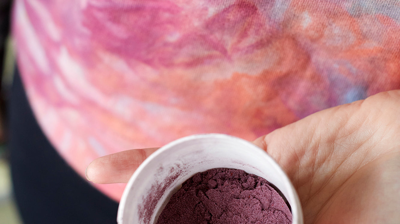 Ice Dyed Knitting Bags