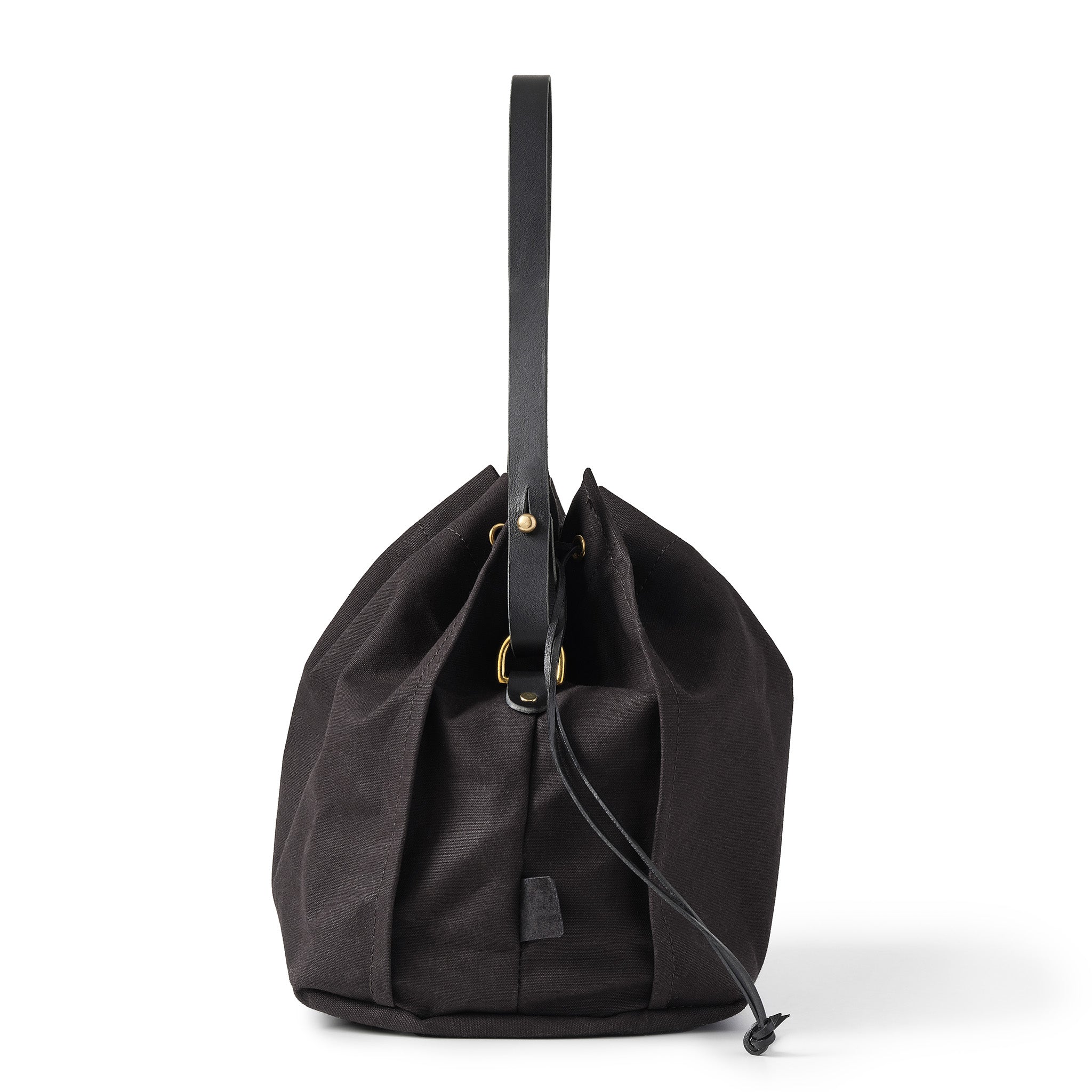 Hide and Hammer Deco bag Black Side Short Strap