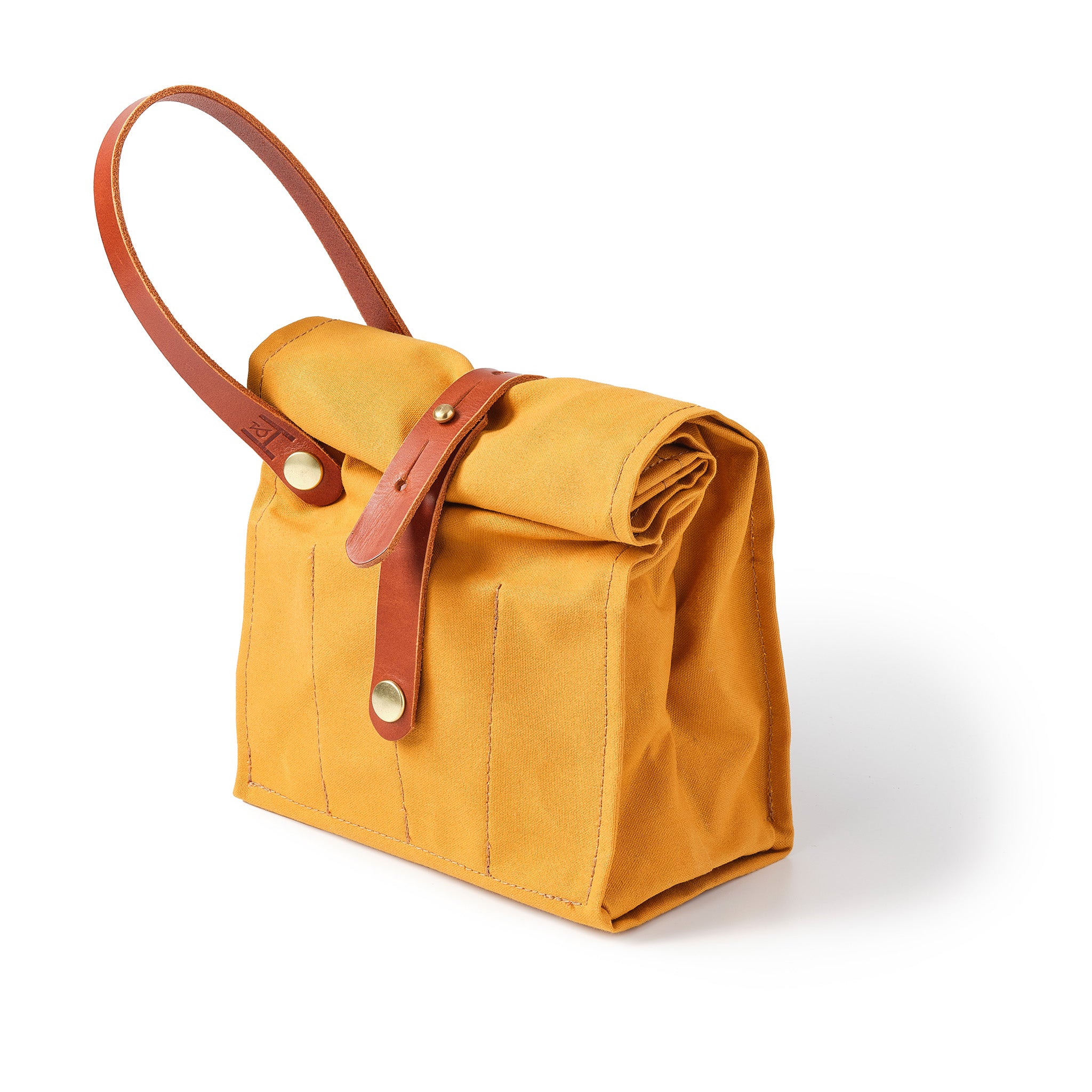 Hide and Hammer Honey small roll top front angle