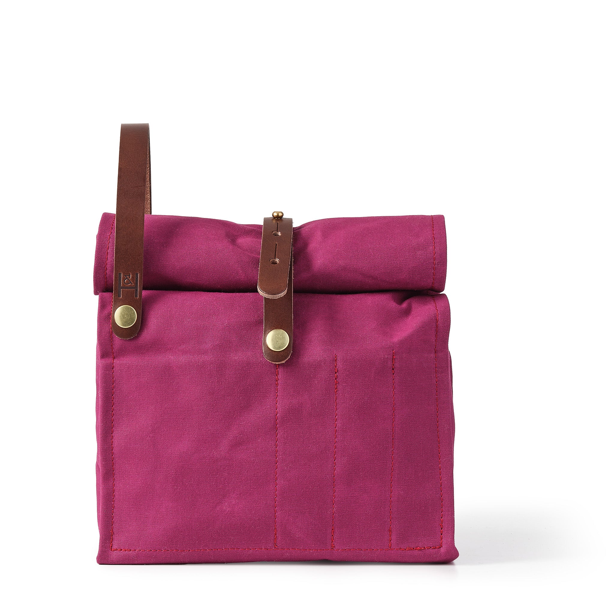 Hide and Hammer Mulberry iconic roll top front