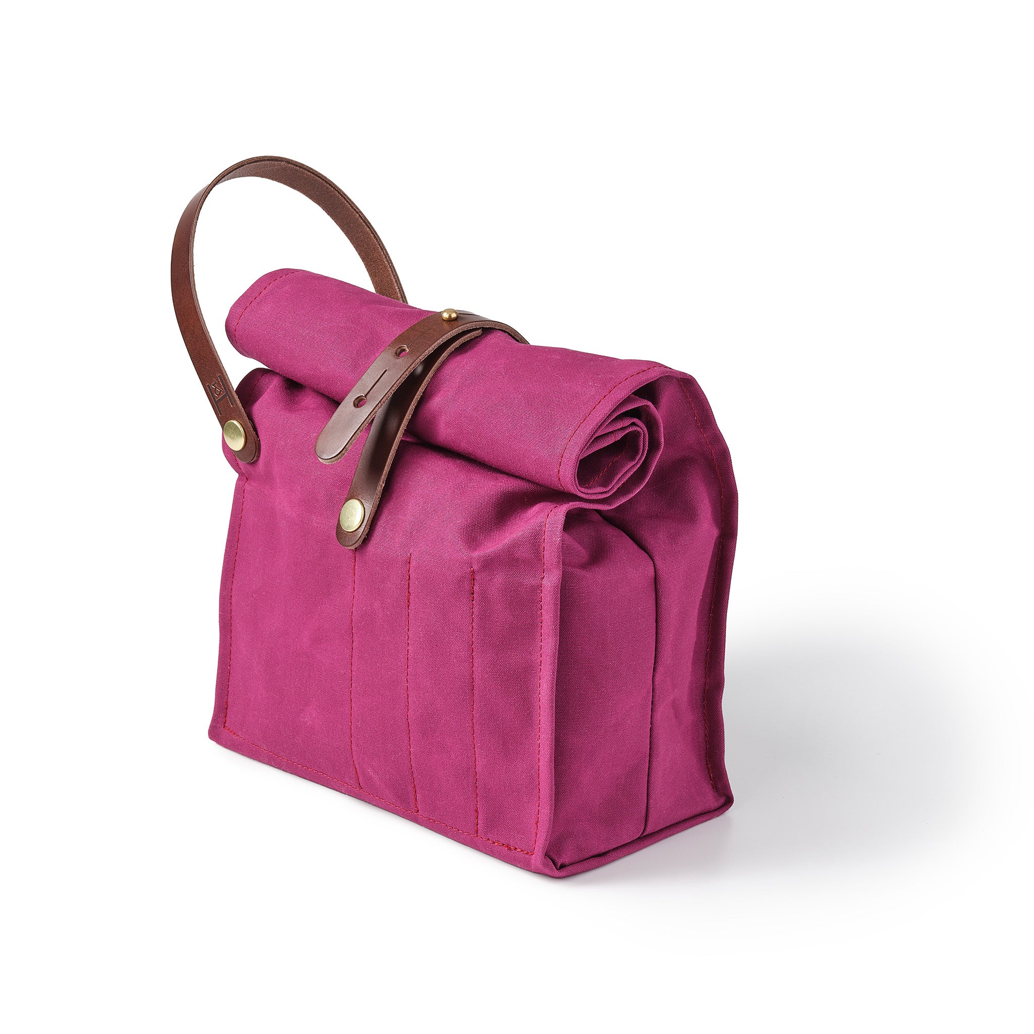 Hide and Hammer Mulberry iconic roll top front angle