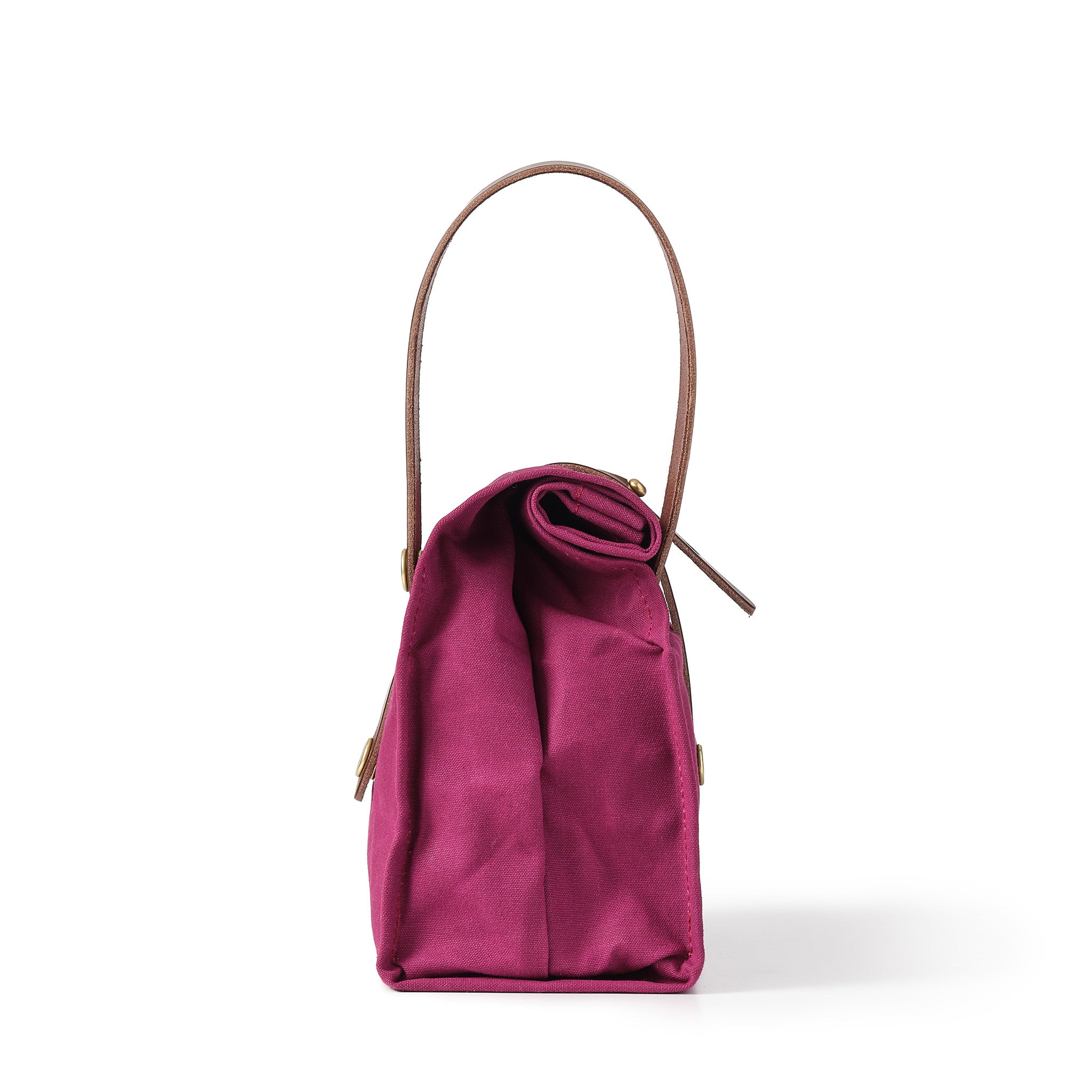 Hide and Hammer Mulberry small roll top side