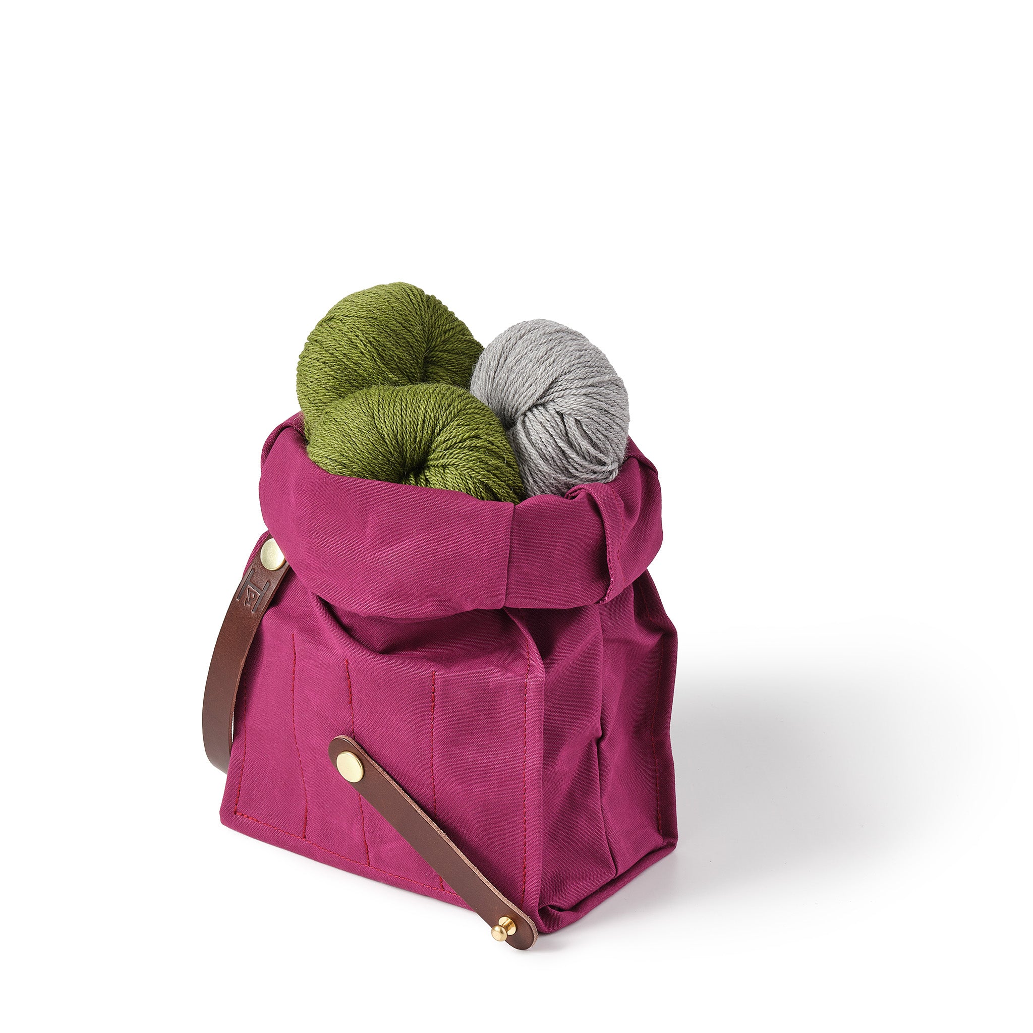 Hide and Hammer Mulberry small roll top yarn