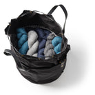 Hide and Hammer Overnight Drawstring Bag Black Yarn