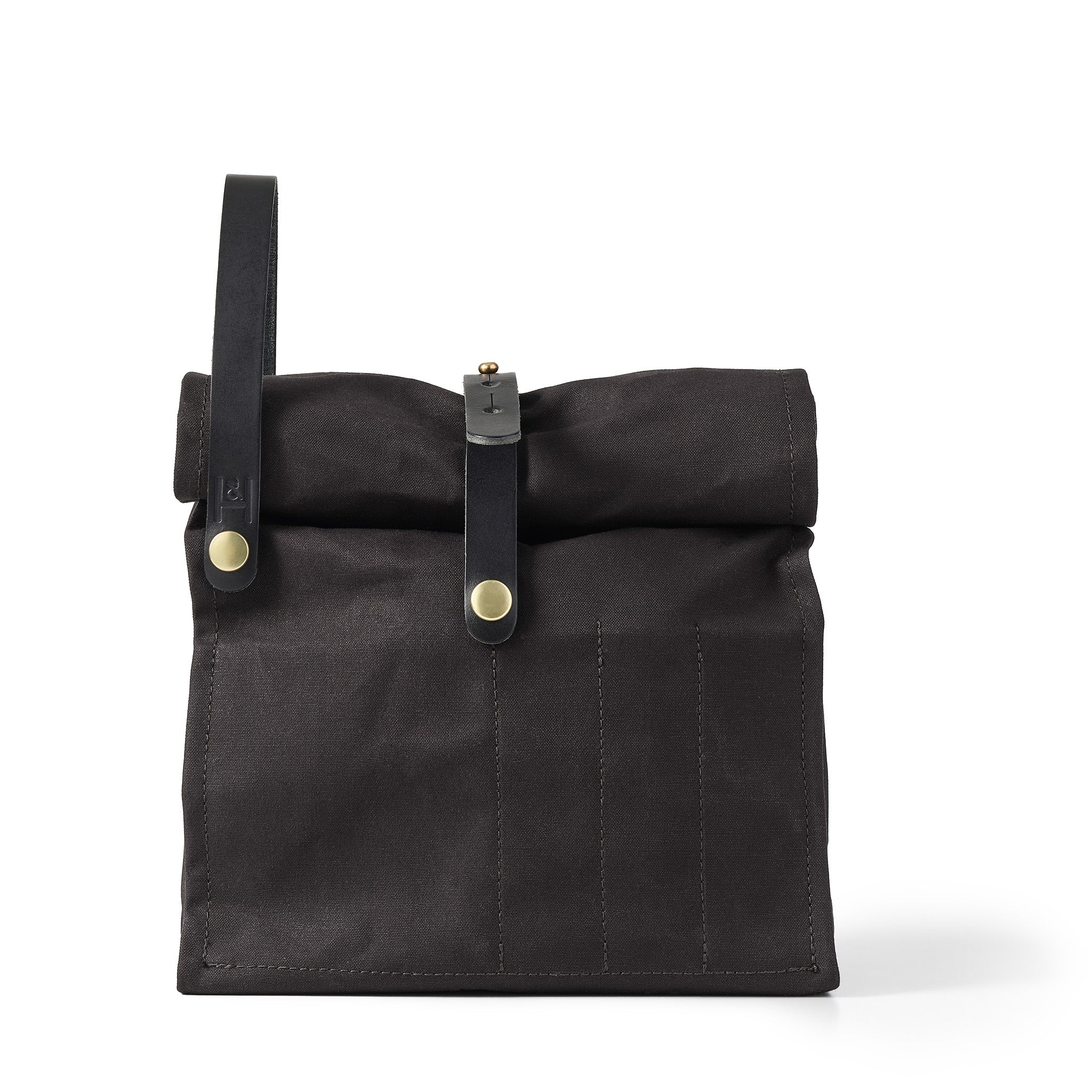 Hide and Hammer black iconic roll top Front