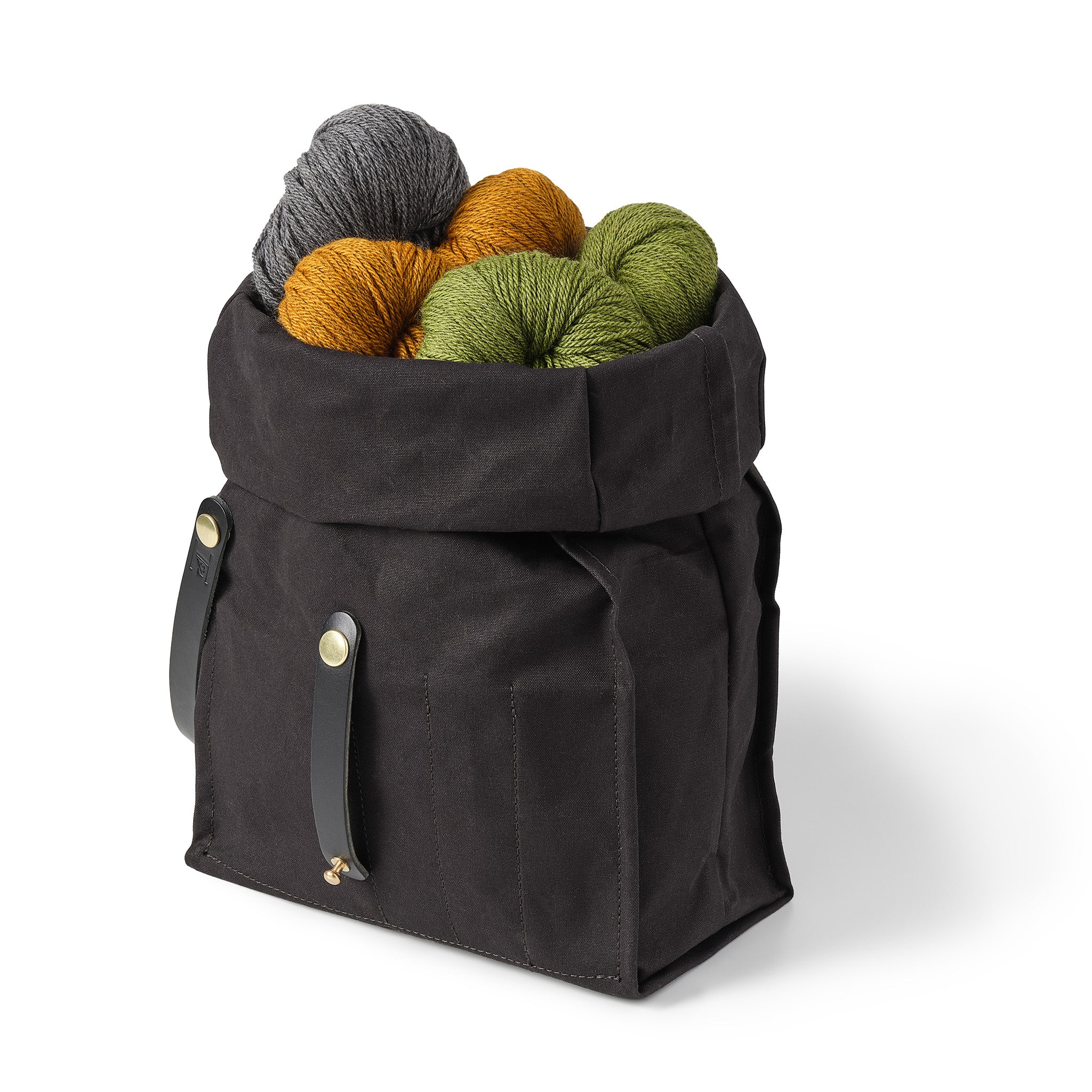 Hide and Hammer black iconic roll top yarn