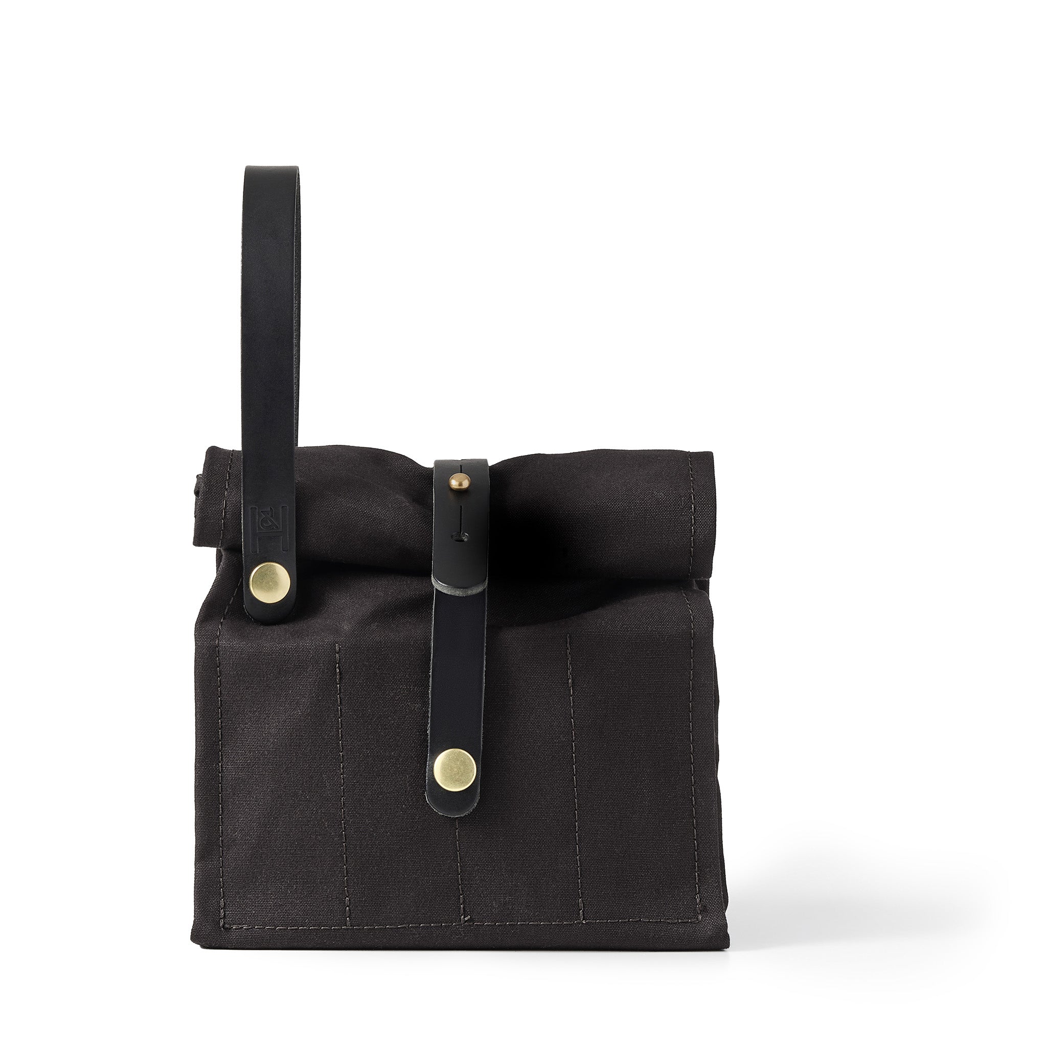 Hide and Hammer black small roll top Front