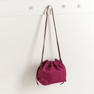 Hide and Hammer deco bag mulberry hanging