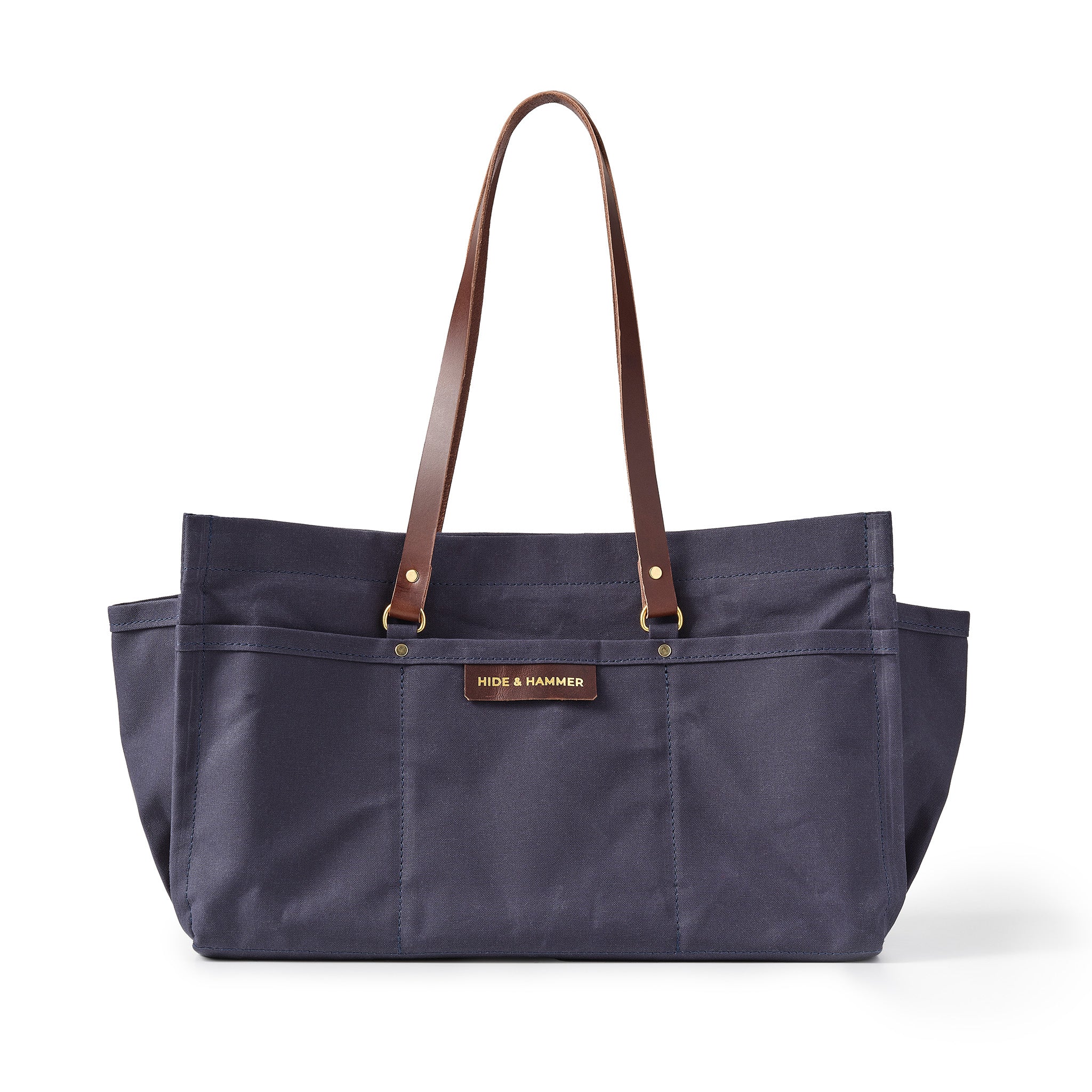 Hide and Hammer Neat tote Indigo Front