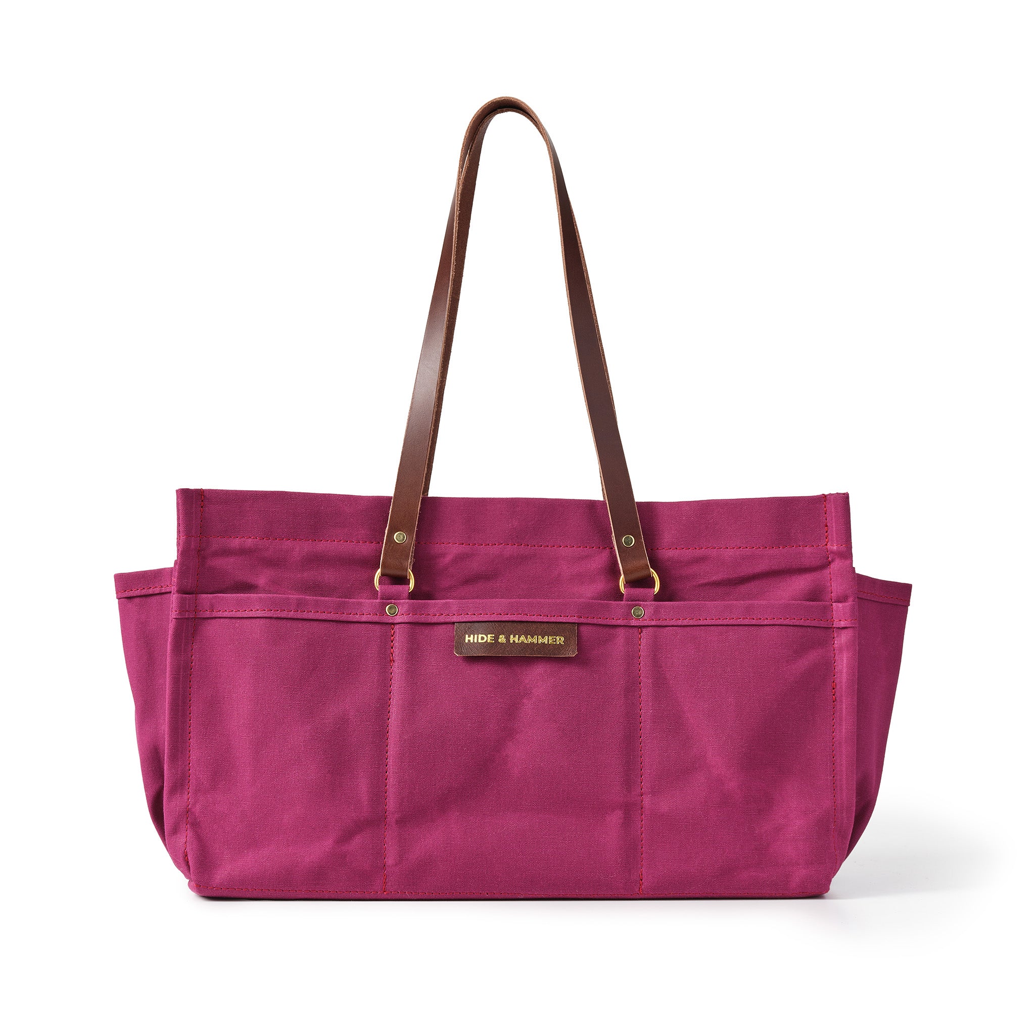 Hide and Hammer Neat tote mulberry