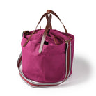 Hide and Hammer Overnight Drawstring Bag Mulberry