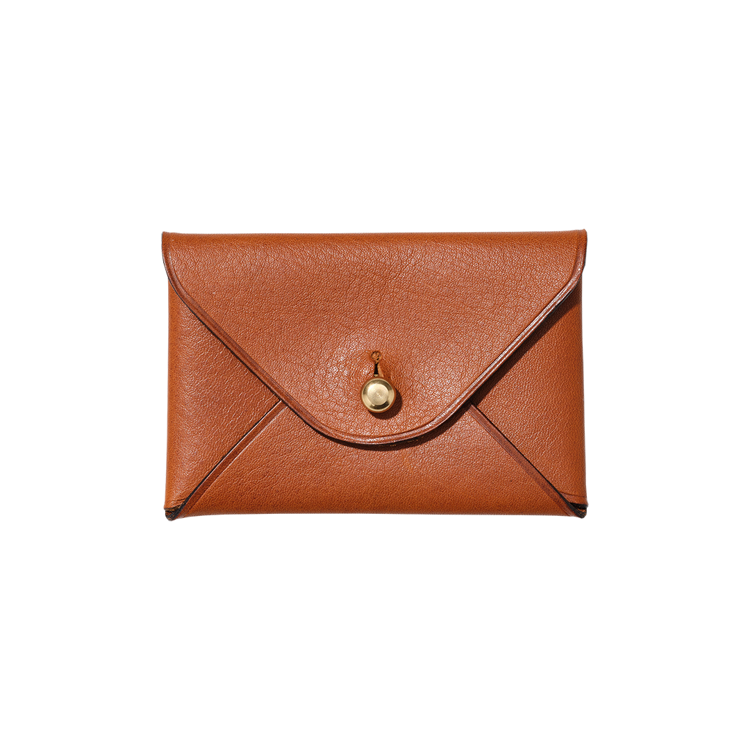 Hide and Hammer Card Case tan front 